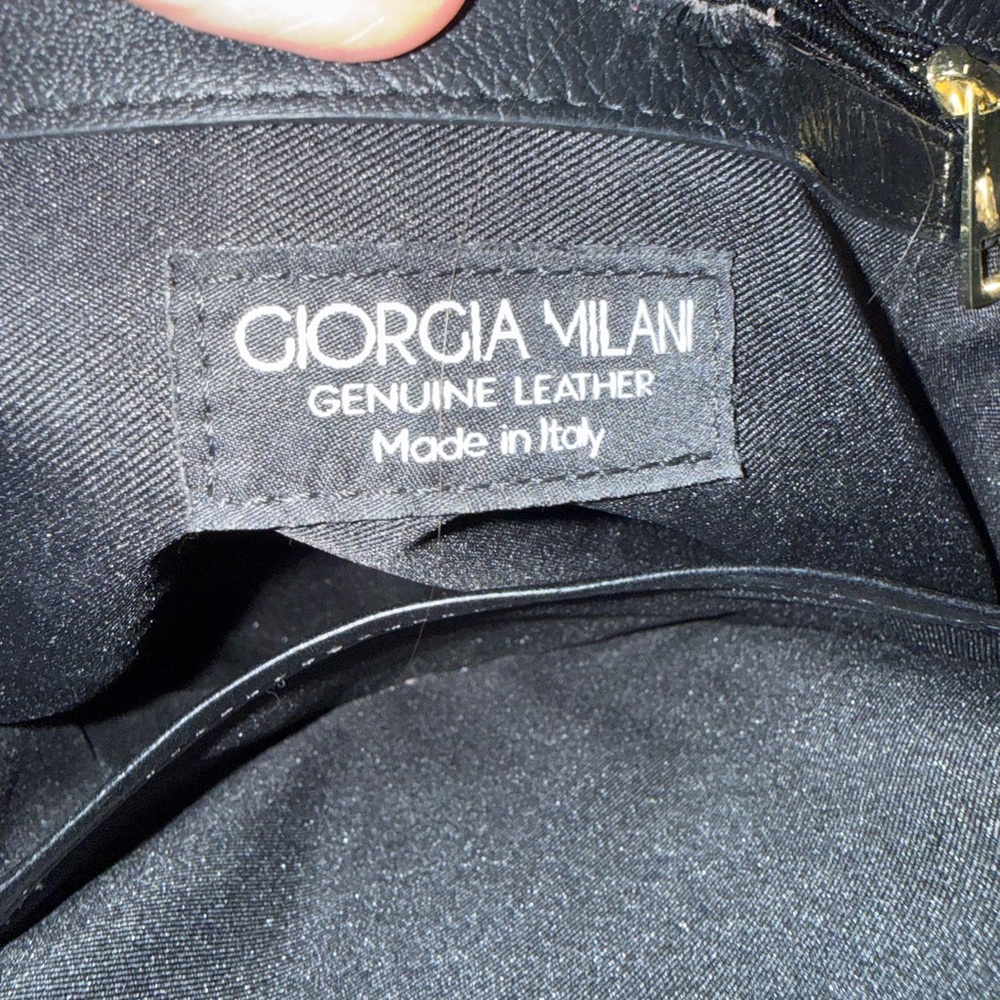 Giorgio Milani  Chic Black and Tan Woven Shoulder Bag - Picture 7 of 7